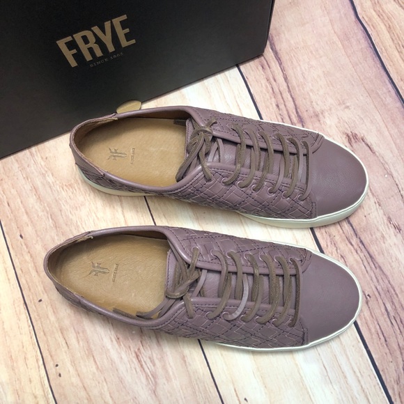 New Frye Lilac Woven Leather Sneakers Size 7 - Picture 2 of 7